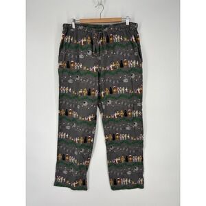 Hanna Andersson Pajama Pants L Gray Star Wars Holiday Flannel Unisex Lounge